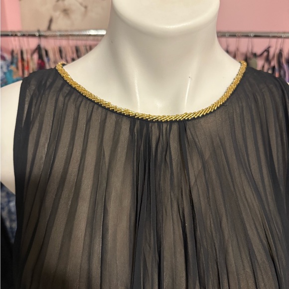 3.1 Phillip Lim Elegant Black Pleated Sleeveless Silk Top - Picture 4 of 7